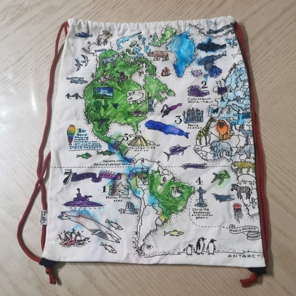 Cotton Canvas Drawstring Backpack